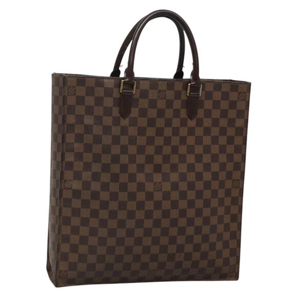 LOUIS VUITTON Damier Ebene Sac Plat Hand Bag N51140 - Picture 1 of 16
